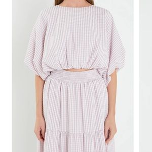 NWT English Factory Voluminous Crop Top